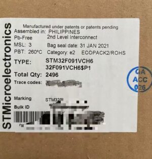 STMicroelectronics STM32F091VCH6 32-Bit Arm Cortex-M0 MCU