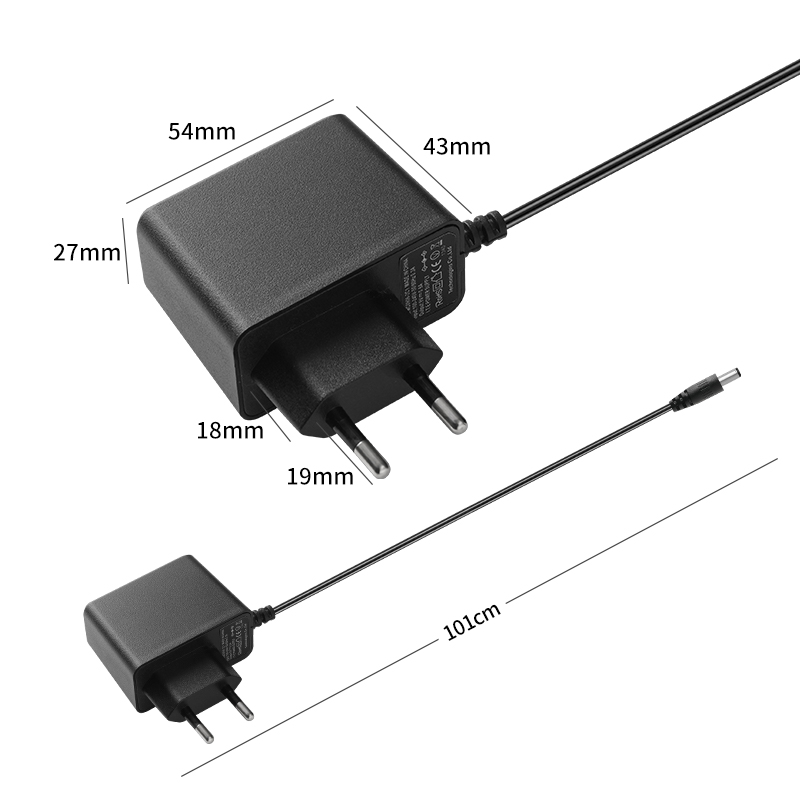 12V 1A EU Plug Power Adapter - Image 3